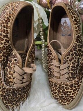 Vans Authentic 44 LX Pony Hair - Leopard Women's Shoes size8.5